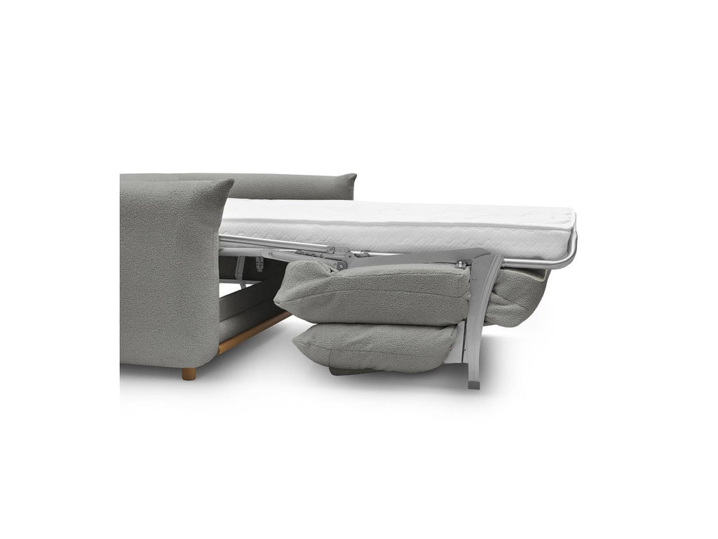 Ernest - Canapé Droit Convertible 3 Places - Tissu Bouclette