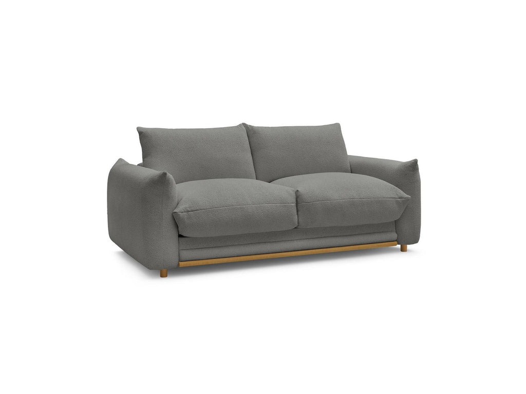 Ernest - Canapé Droit Convertible 3 Places - Tissu Bouclette