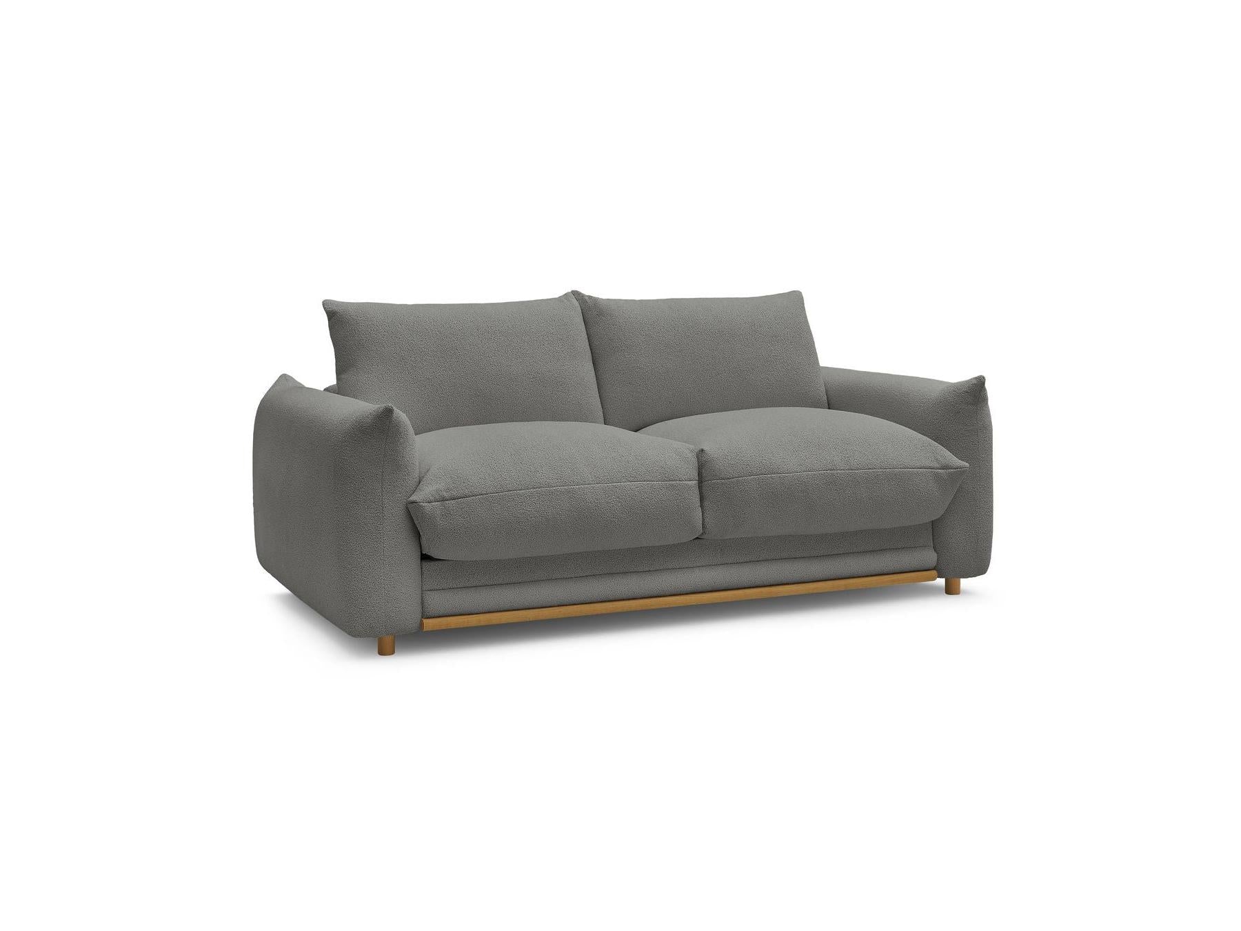 Ernest - Canapé Droit Convertible 3 Places - Tissu Bouclette