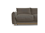 Ernest - Canapé Droit Convertible 3 Places - Tissu Bouclette
