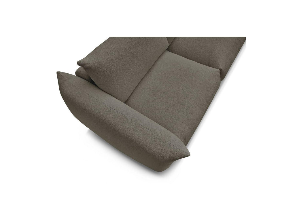 Ernest - Canapé Droit Convertible 3 Places - Tissu Bouclette