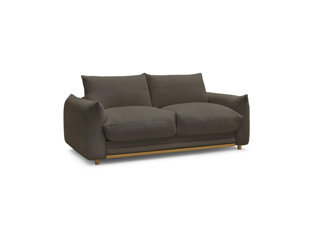 Ernest - Canapé Droit Convertible 3 Places - Tissu Bouclette