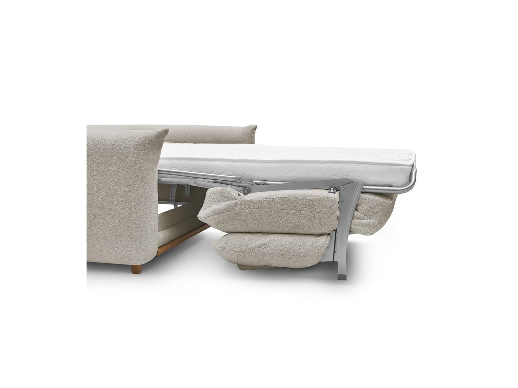 Ernest - Canapé Droit Convertible 3 Places - Tissu Bouclette