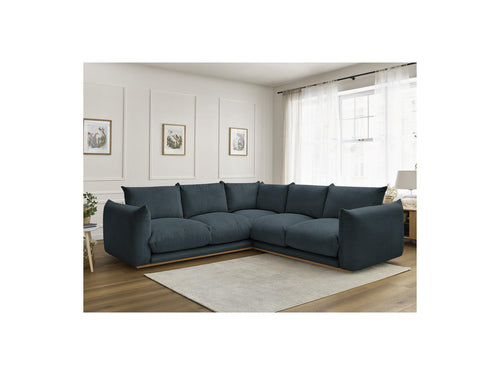 Canapé D'Angle Fixe - Ernest - Tissu Velours Côtelé