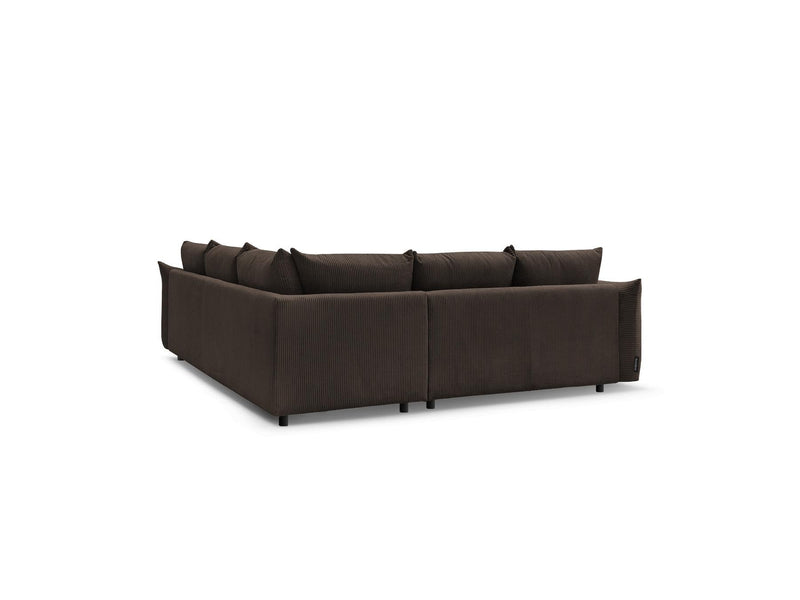 Canapé D'Angle Fixe - Ernest - Tissu Velours Côtelé