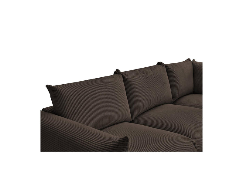 Canapé D'Angle Fixe - Ernest - Tissu Velours Côtelé