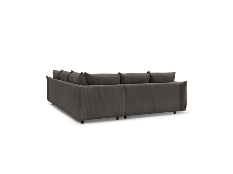 Canapé D'Angle Fixe - Ernest - Tissu Velours Côtelé