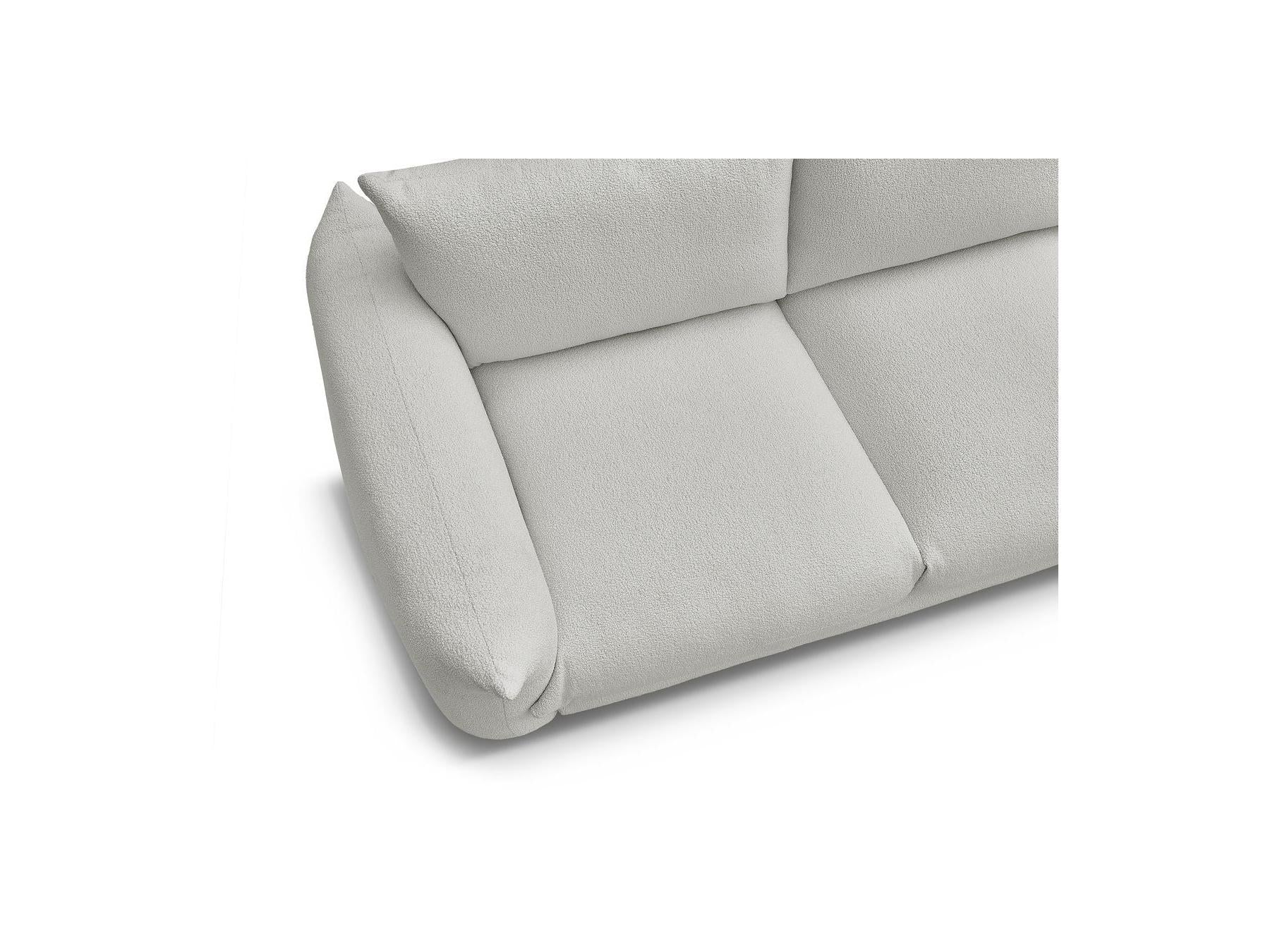 Ernest - Canapé Droit Fixe 2 Places - Tissu Bouclette