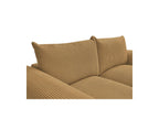 Ernest - Fixed Straight 2-Seater Sofa - Corduroy Fabric