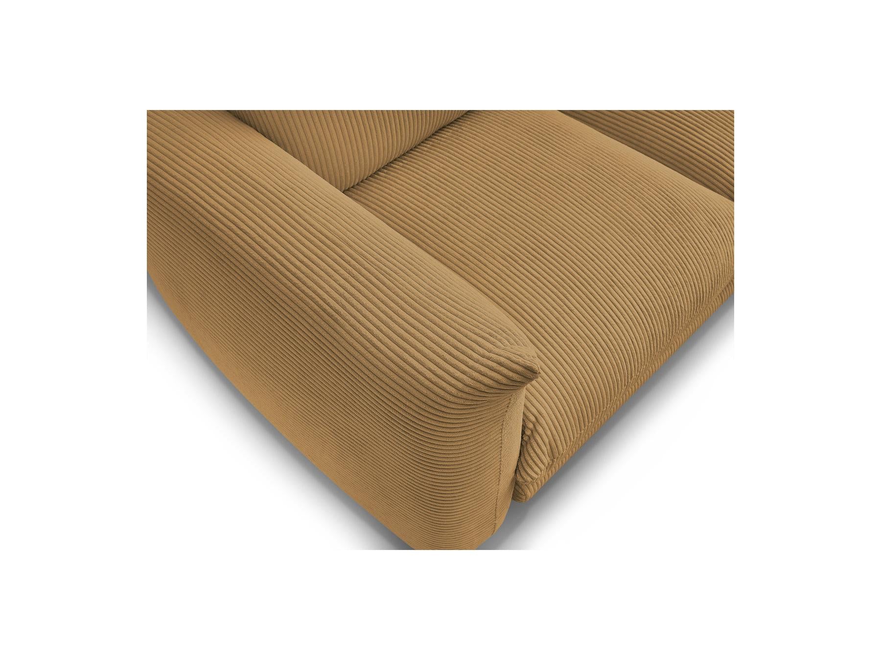 Ernest - Fixed Straight 2-Seater Sofa - Corduroy Fabric