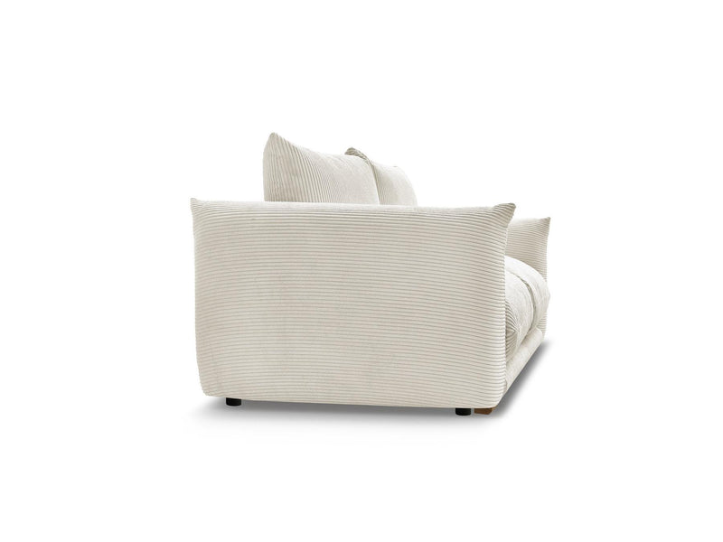 Canapé Droit Fixe 2 Places - Ernest - Tissu Velours Côtelé