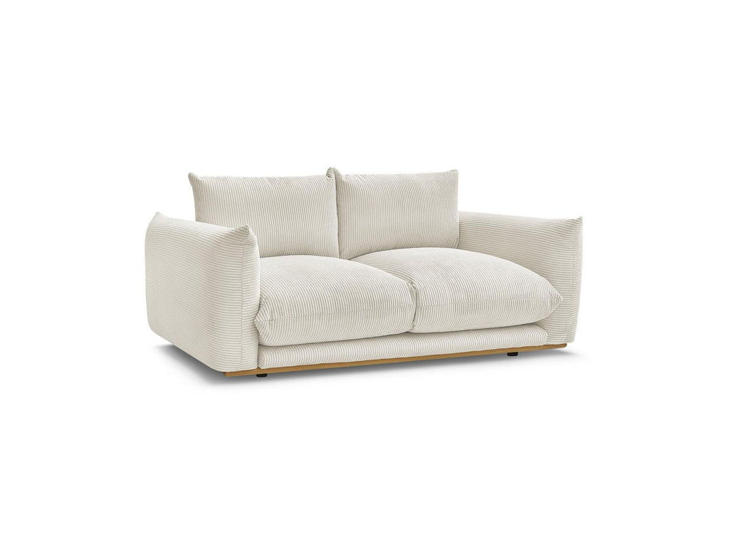 Ernest - Fixed Straight 2-Seater Sofa - Corduroy Fabric