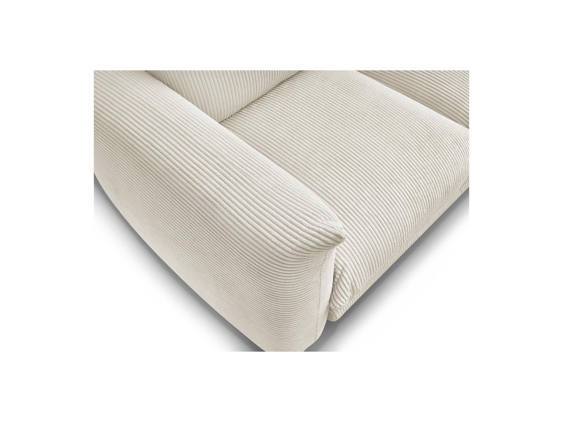 Ernest - Fixed Straight 2-Seater Sofa - Corduroy Fabric