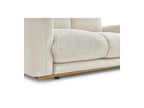 Ernest - Fixed Straight 2-Seater Sofa - Corduroy Fabric