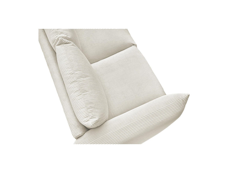 Canapé Droit Fixe 2 Places - Ernest - Tissu Velours Côtelé