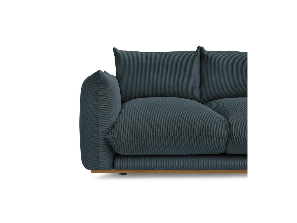 Ernest - Fixed Straight 2-Seater Sofa - Corduroy Fabric