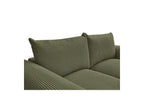 Ernest - Fixed Straight 2-Seater Sofa - Corduroy Fabric