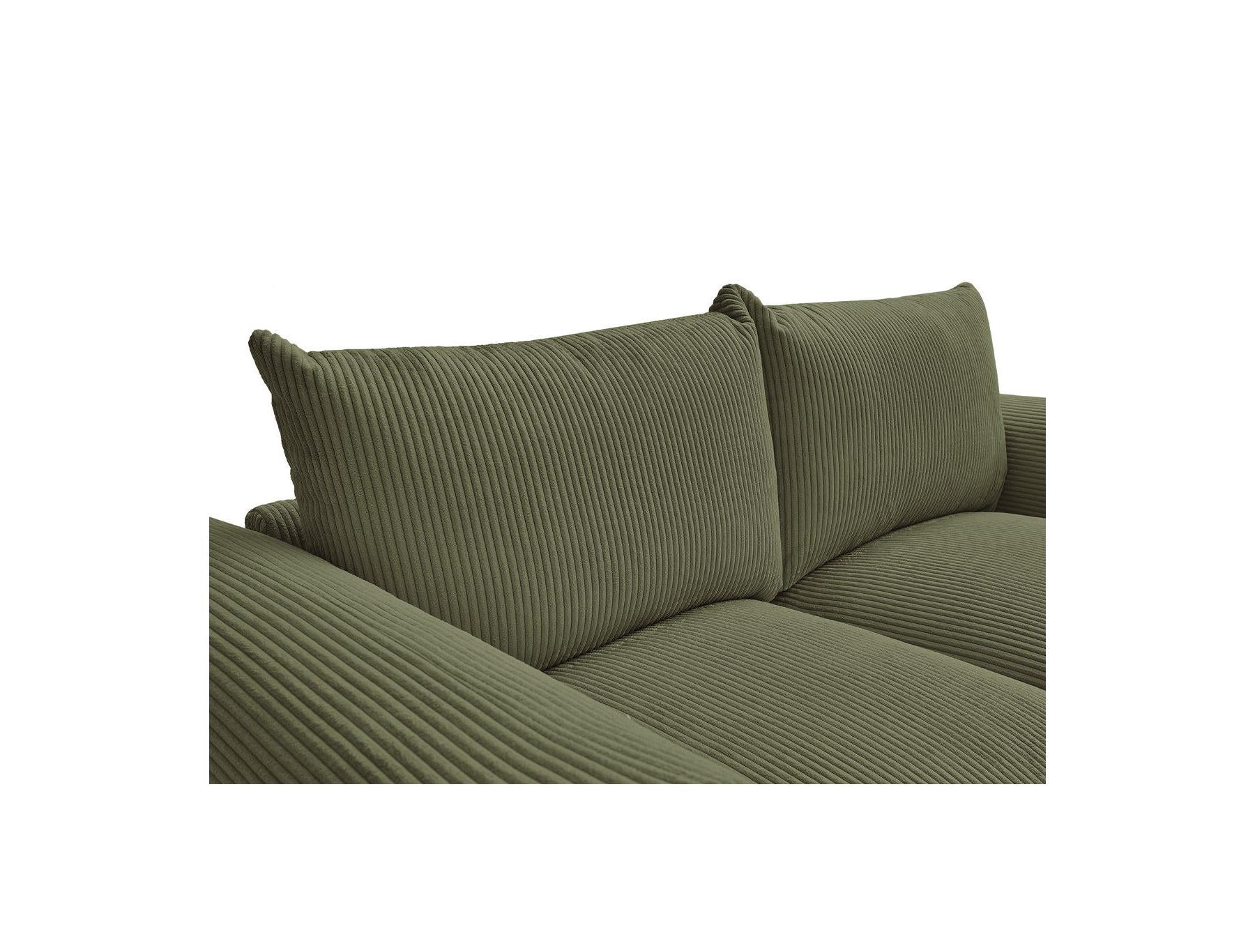 Ernest - Fixed Straight 2-Seater Sofa - Corduroy Fabric