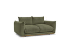 Ernest - Fixed Straight 2-Seater Sofa - Corduroy Fabric