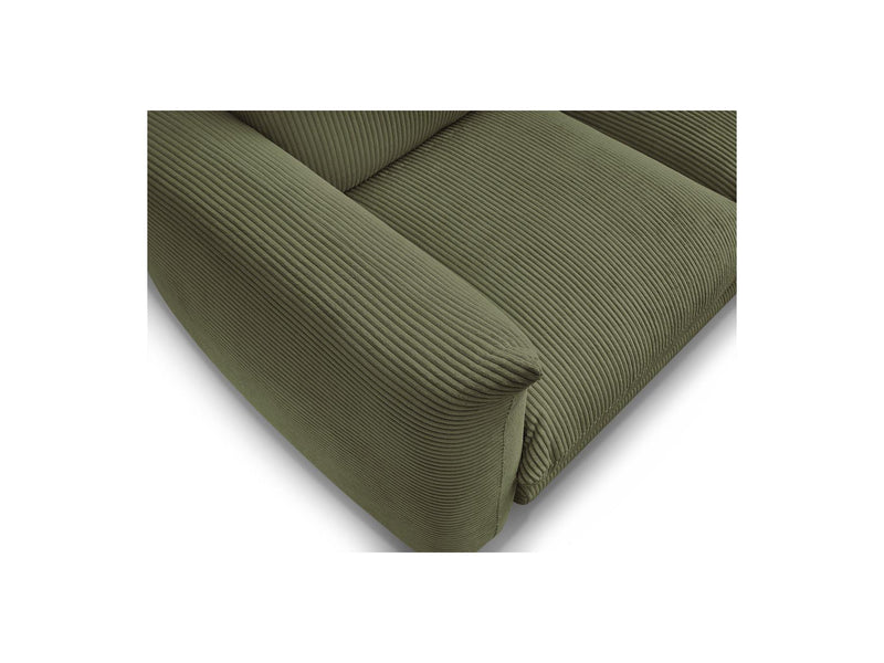 Canapé Droit Fixe 2 Places - Ernest - Tissu Velours Côtelé