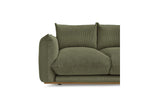 Ernest - Fixed Straight 2-Seater Sofa - Corduroy Fabric