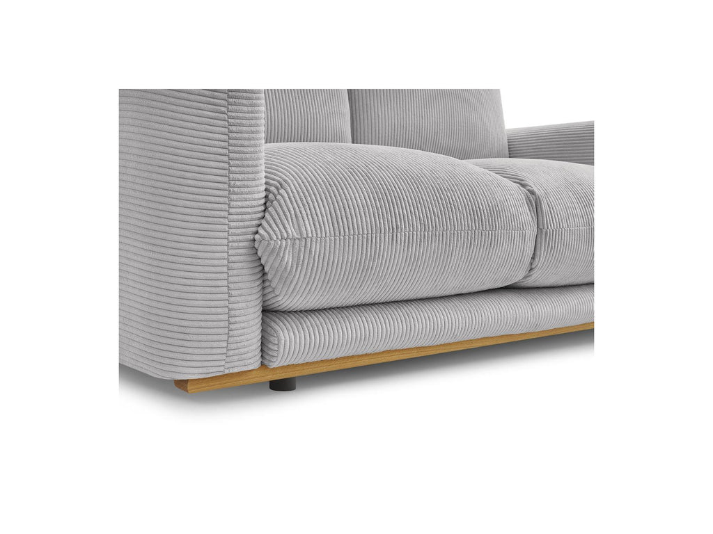 Ernest - Fixed Straight 2-Seater Sofa - Corduroy Fabric