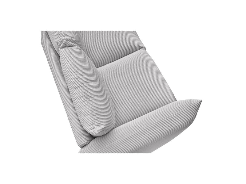 Canapé Droit Fixe 2 Places - Ernest - Tissu Velours Côtelé