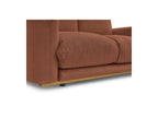 Ernest - Fixed Straight 2-Seater Sofa - Corduroy Fabric