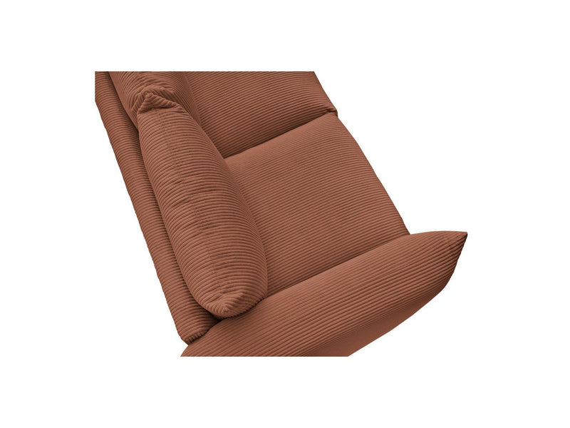 Canapé Droit Fixe 2 Places - Ernest - Tissu Velours Côtelé