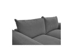 Ernest - Fixed Straight 2-Seater Sofa - Corduroy Fabric