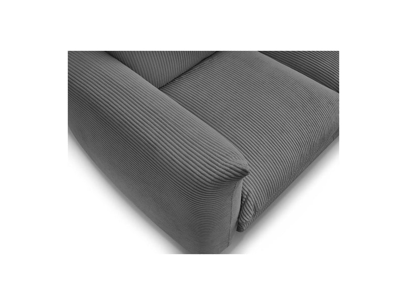 Canapé Droit Fixe 2 Places - Ernest - Tissu Velours Côtelé