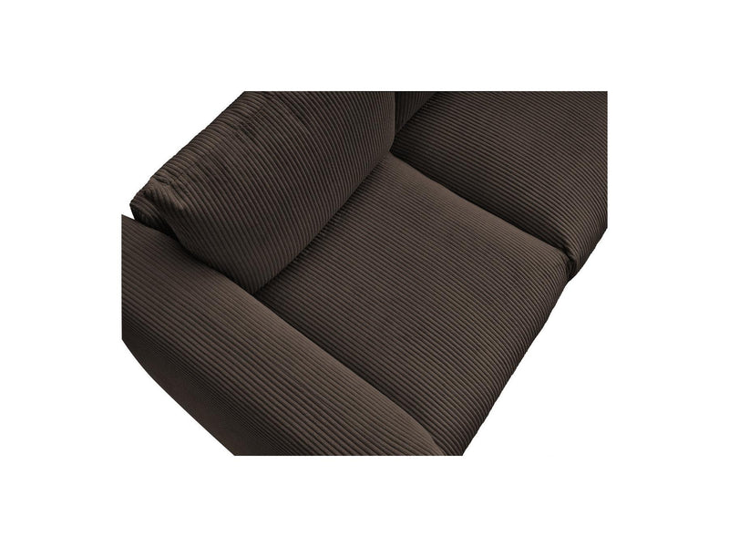 Canapé Droit Fixe 2 Places - Ernest - Tissu Velours Côtelé