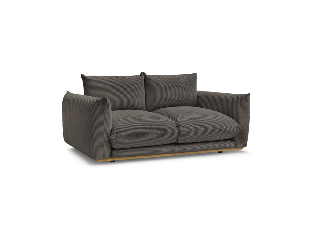 Ernest - Fixed Straight 2-Seater Sofa - Corduroy Fabric