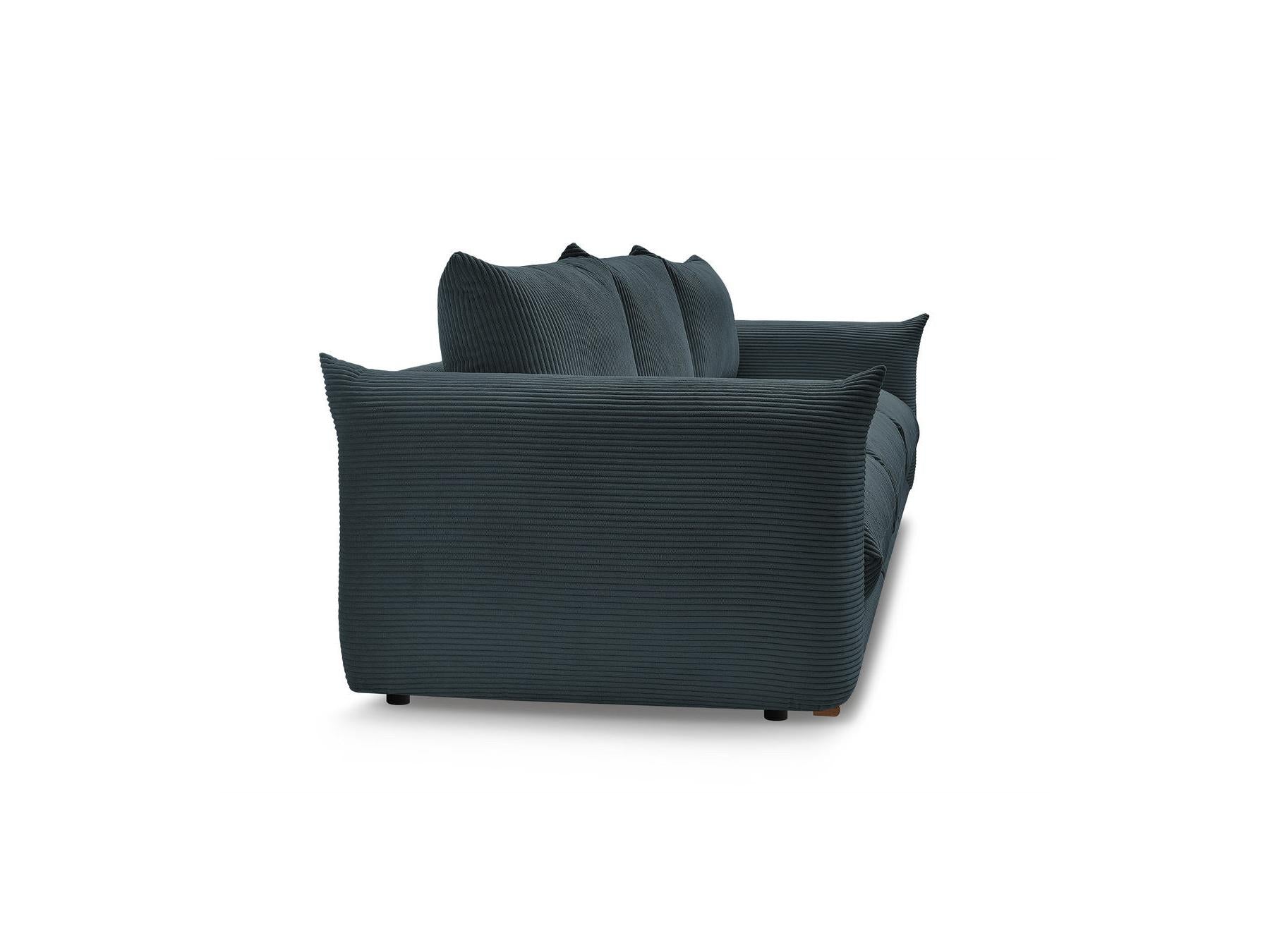 Ernest - Fixed Straight 3-Seater Sofa - Corduroy Fabric