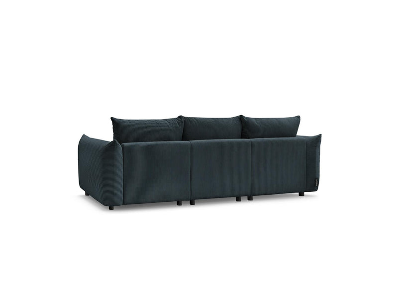 Canapé Droit Fixe 3 Places - Ernest - Tissu Velours Côtelé