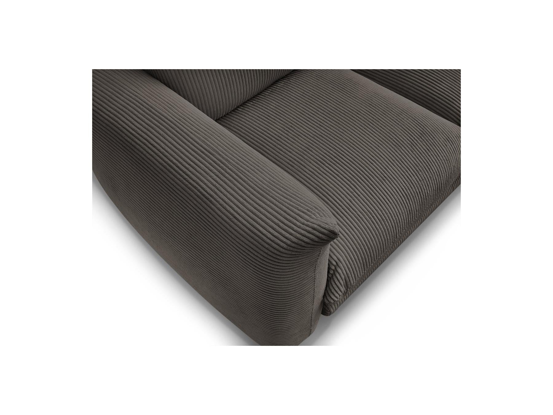 Ernest - Fixed Straight 2-Seater Sofa - Corduroy Fabric