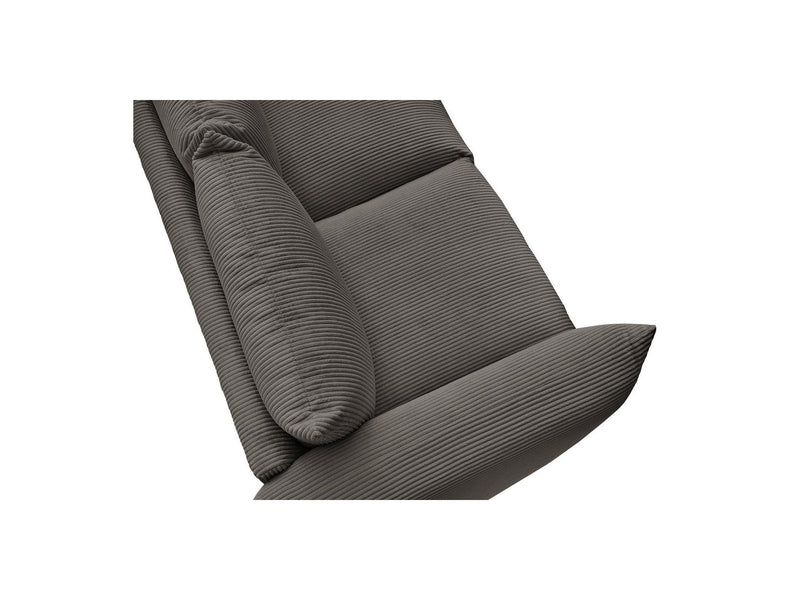 Canapé Droit Fixe 2 Places - Ernest - Tissu Velours Côtelé