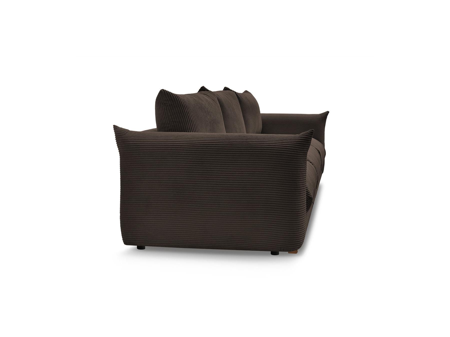 Ernest - Fixed Straight 3-Seater Sofa - Corduroy Fabric
