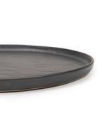 Pure - Assiette - L - Grès - Noir