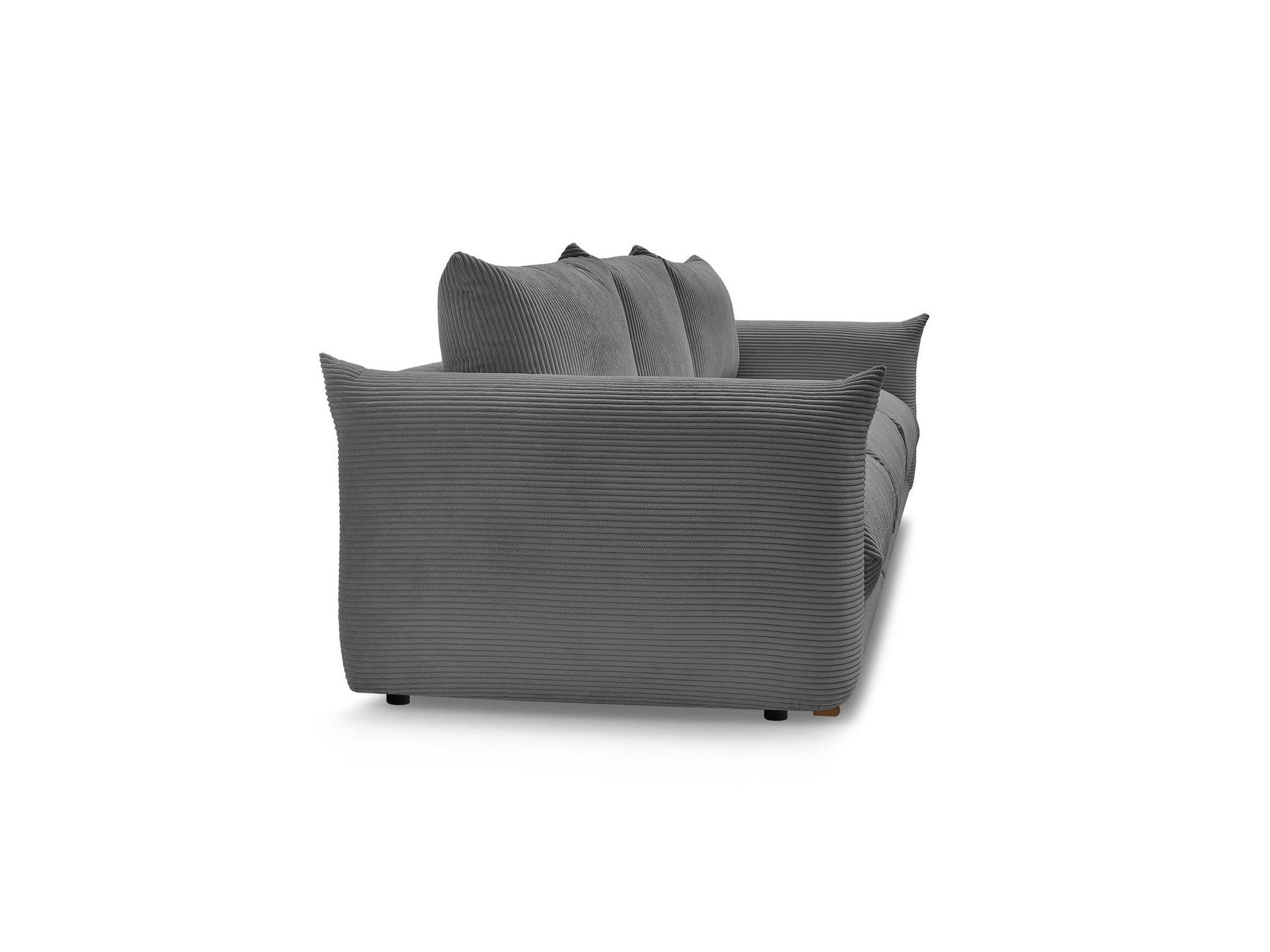 Ernest - Fixed Straight 3-Seater Sofa - Corduroy Fabric