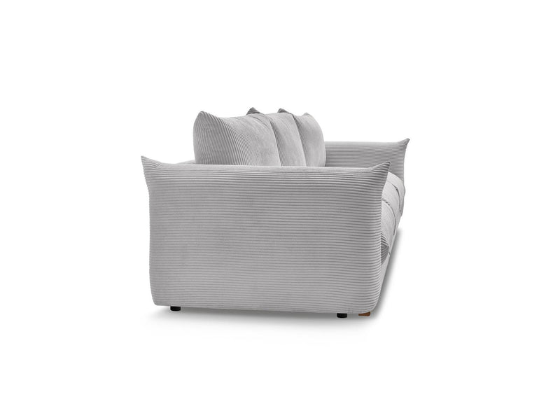 Canapé Droit Fixe 3 Places - Ernest - Tissu Velours Côtelé