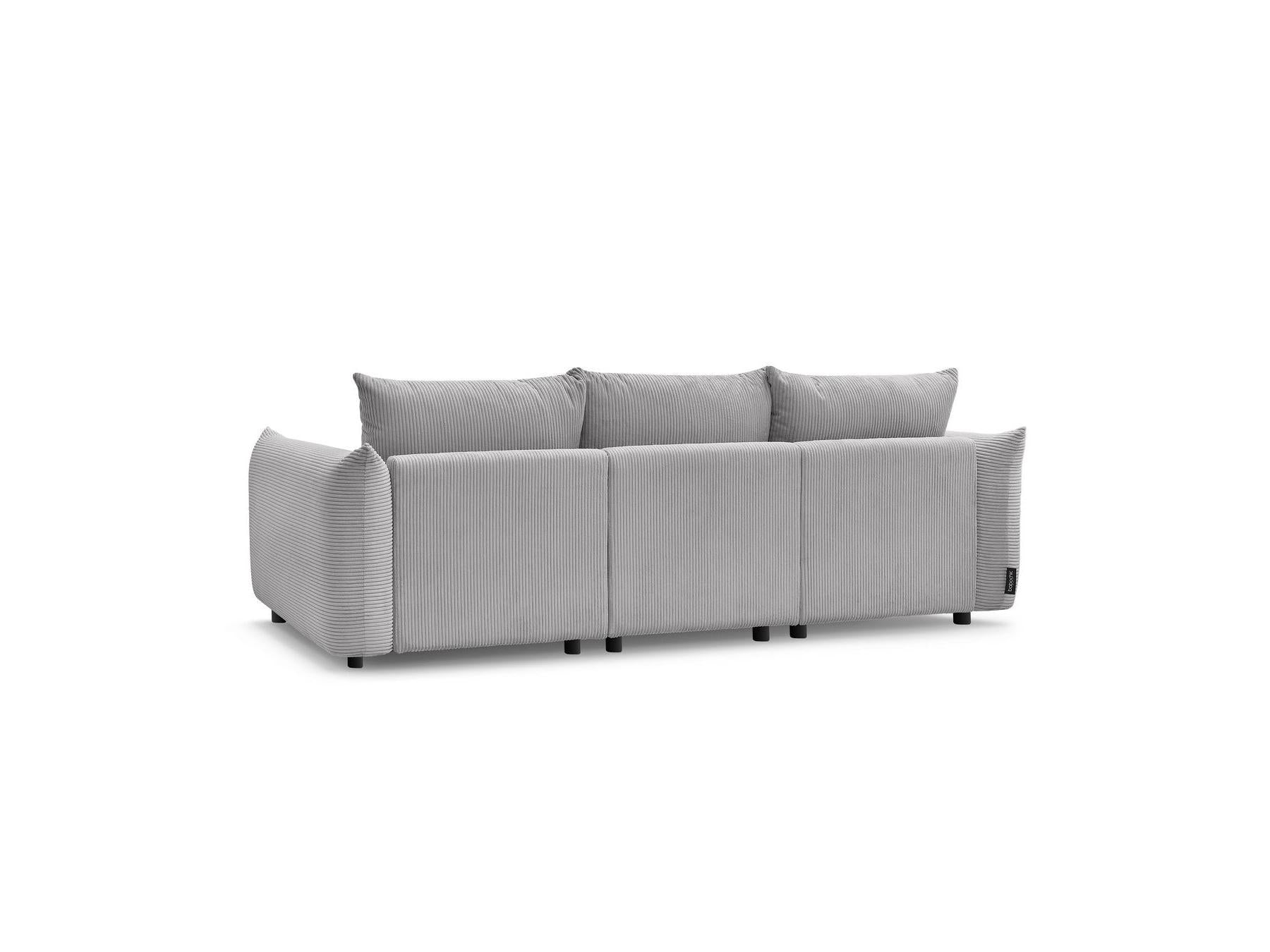 Ernest - Fixed Straight 3-Seater Sofa - Corduroy Fabric