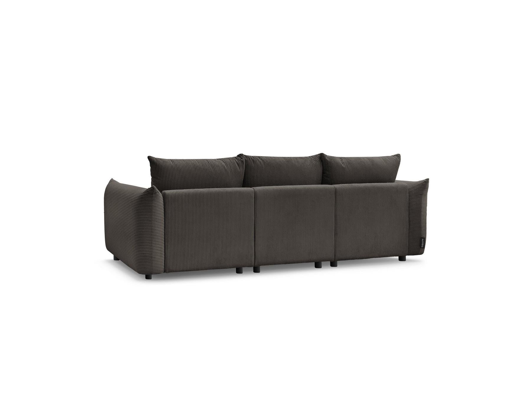 Ernest - Fixed Straight 3-Seater Sofa - Corduroy Fabric
