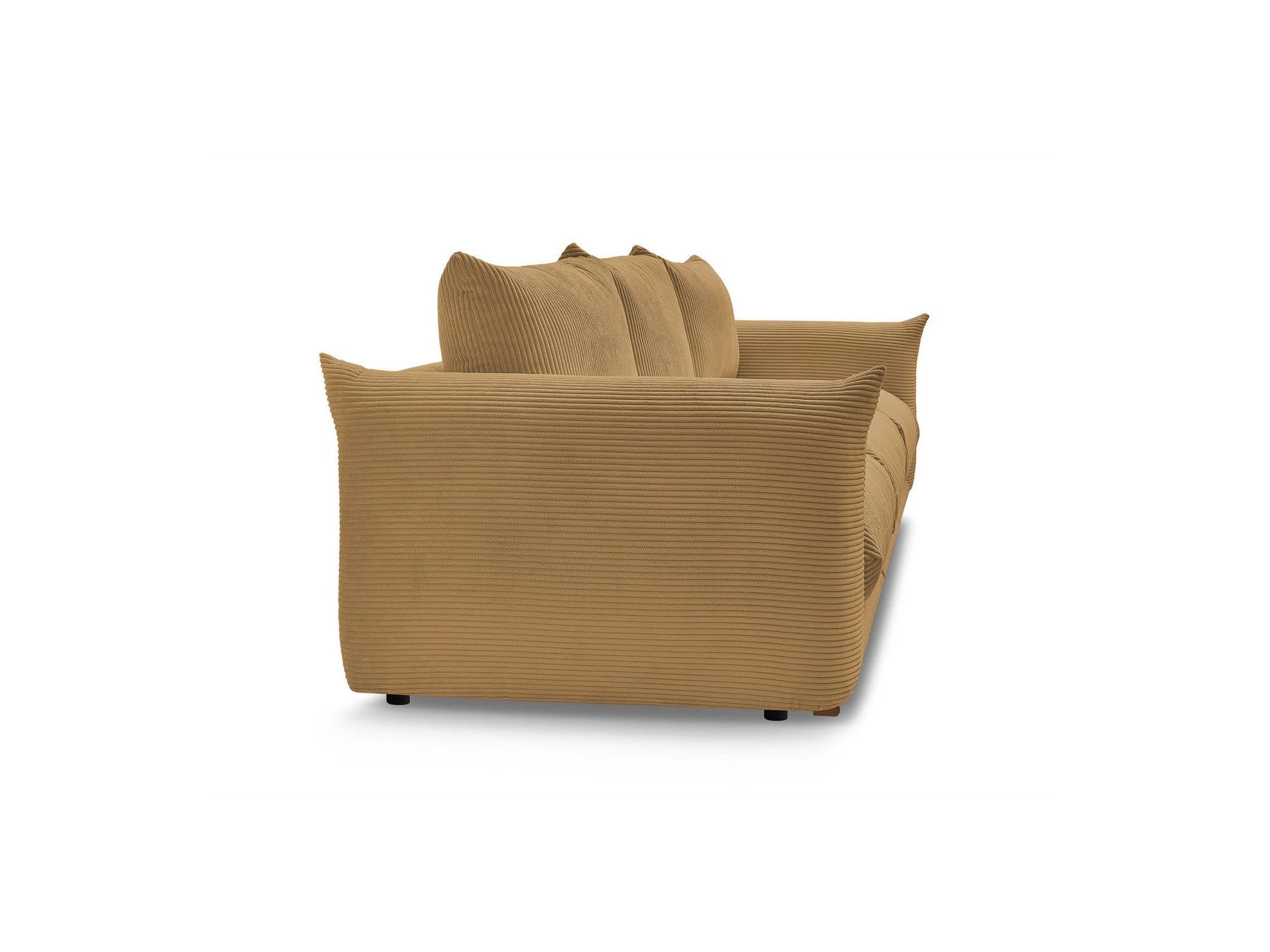 Ernest - Fixed Straight 3-Seater Sofa - Corduroy Fabric