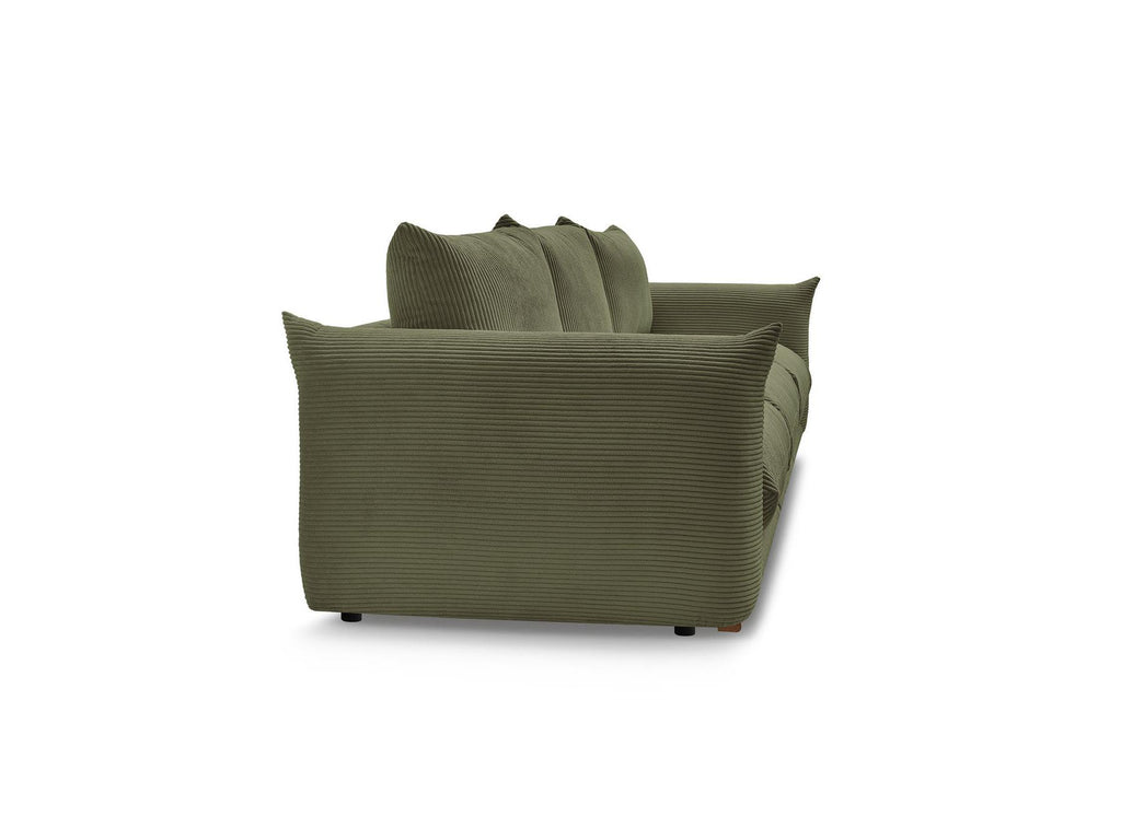 Ernest - Fixed Straight 3-Seater Sofa - Corduroy Fabric