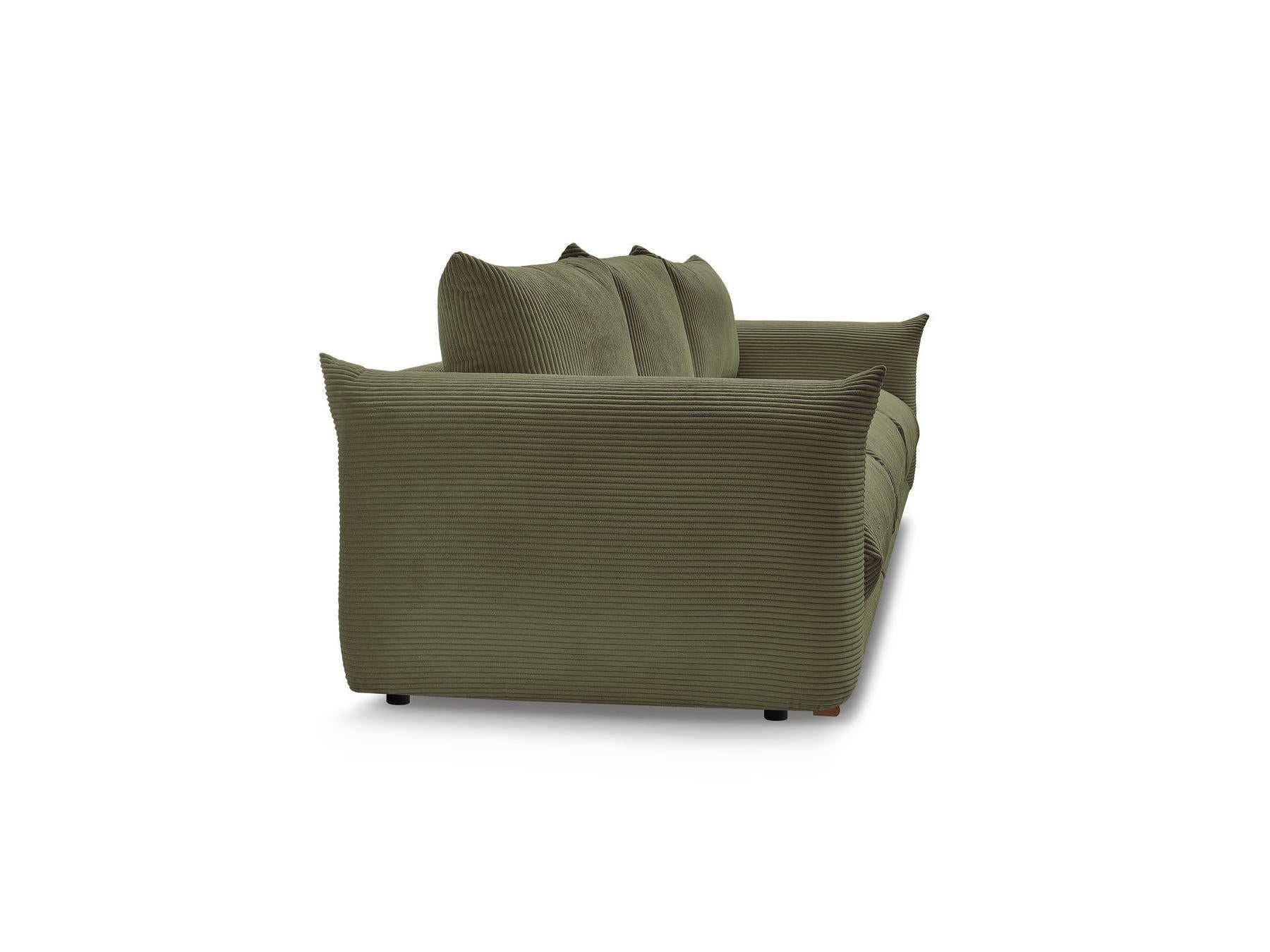 Ernest - Fixed Straight 3-Seater Sofa - Corduroy Fabric