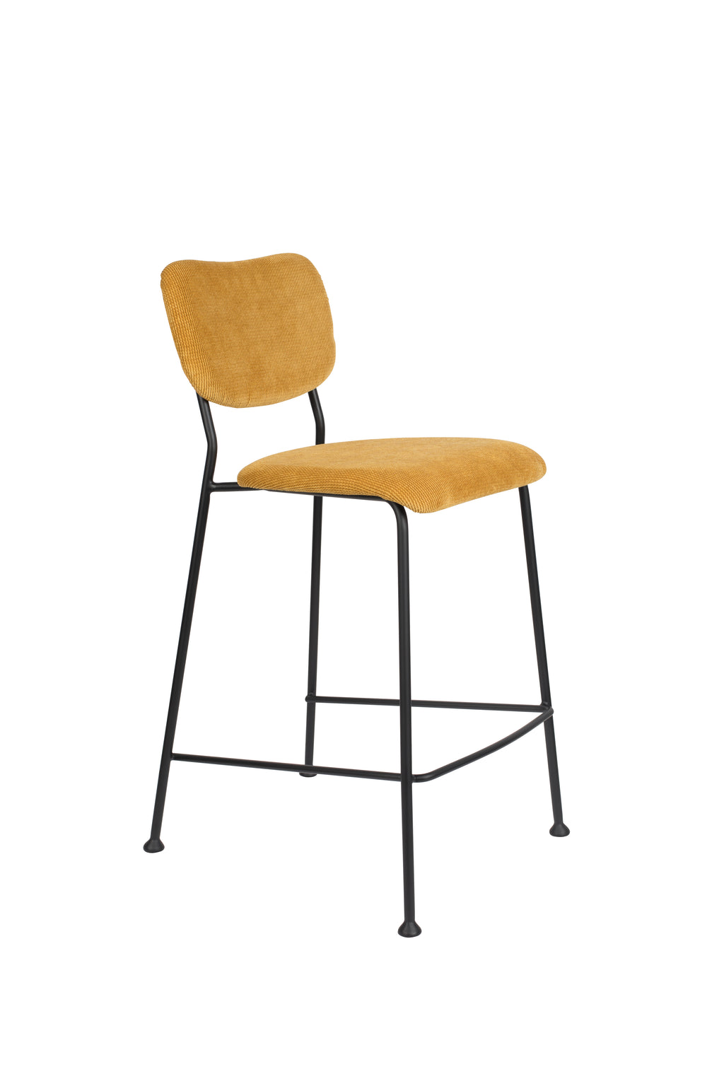 Benson 64.5 Cm - Bar & Counter Stool - Fabric - Ochre/Yellow