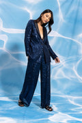 The Blondie Glitter Blue Blazer