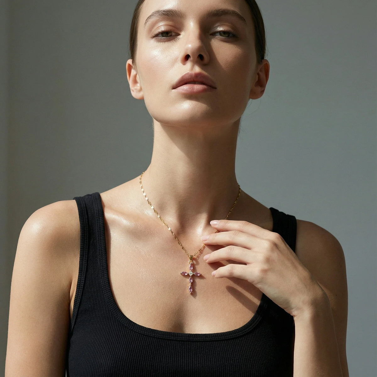 Collier Agathe Rose