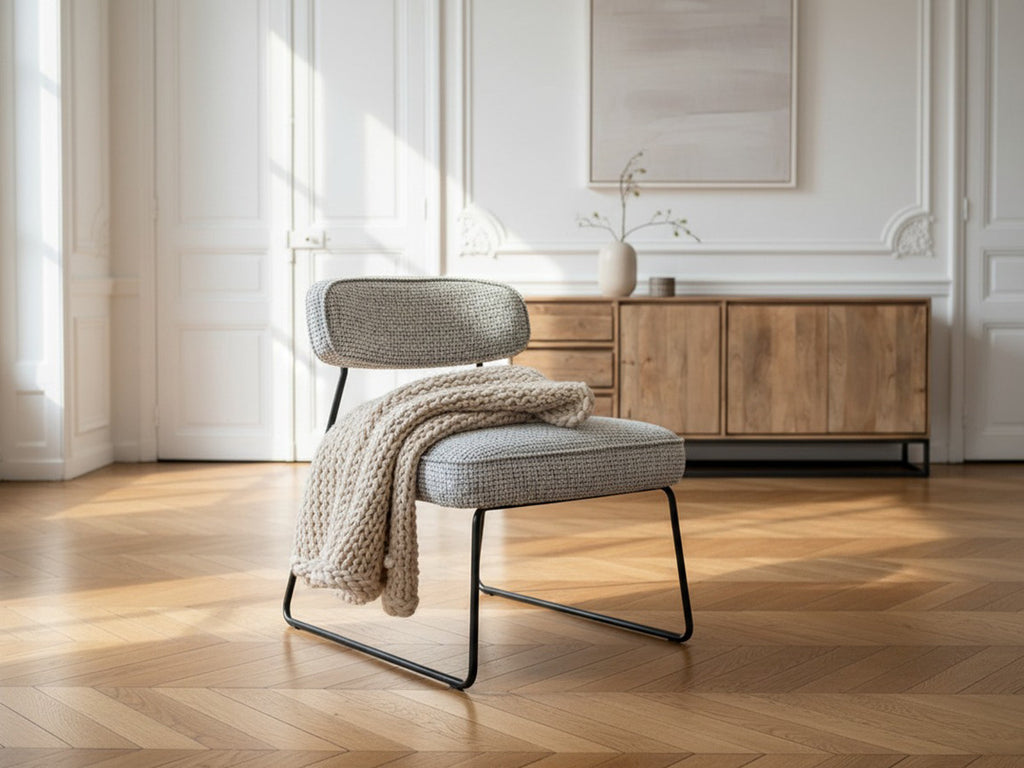 Manon - Lot De 2 Fauteuils - Tissu Bouclette